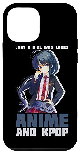 iPhone 12 mini Just a Girl Who Loves Anime  and  K_pop Funny Music Lover Gift Case