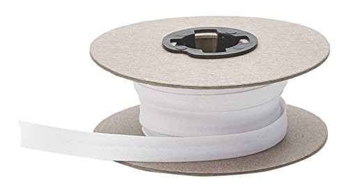 Pearl 7/8" Double Fold Quilt Binding, P/C, 25 yd, White