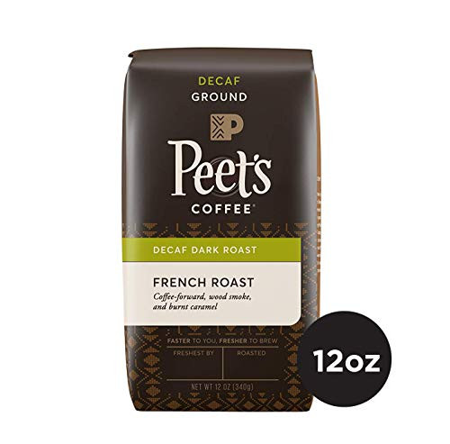 Peet's Coffee Decaf French Roast Dark Roast Ground Coffee_ 12 oz