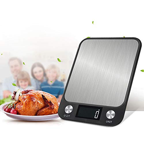 Galapara 22lb Food Scale Digital Kitchen Scale LCD Display Scale Weight G OZ LB KG ML for Baking Cooking Stainless Steel Portable Food Scale 1g Precise