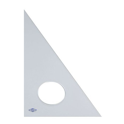 Alvin Professional C_Series Acrylic Triangle for 30 60 90 Angles_ 10 inches_ Clear _130C_10_
