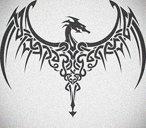 Wide Wing Celtic Knot Dragon Stencil Gothic Dragons Wall Painting Stencils