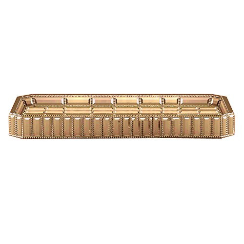nu steel Glitz Gold Amenity Tray by The Tatara Group
