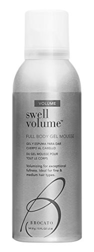 Brocato Swell Volume Gel Mousse: Curl Styling Products for Enhancing and Volumizing Curly or Wavy Hair for Full Body and Shine - Anti Frizz Plumping Mousse for Men or Women - 5 Oz