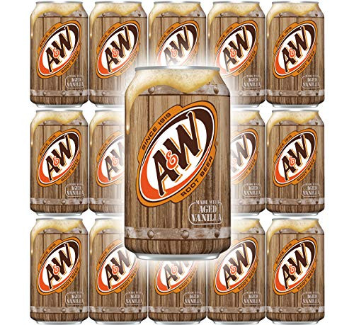 A and W Root Beer_ 12 Fl Oz Can_ _Pack of 15_ Total of 180 Fl Oz_