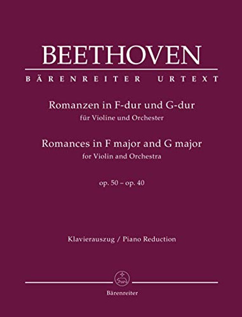 Beethoven  Romances in G Major_ Op. 40  and  F Major_ Op. 50 _Solo Part with Piano Reduction_
