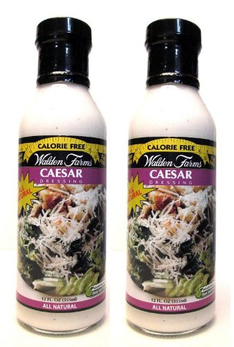 Walden Farms Calorie Free Dressing  Caesar _Pack of 2_ 12 oz Bottles