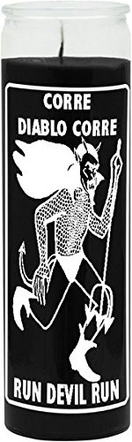 Indio Products Run Devil Run Black Candle _ Silkscreen 1 Color 7 Day