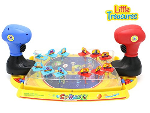 Little Treasures Space Game Solo Alien Defender Conquest Battle Play Set from with Individual Launch Pad and Alien Invaders!