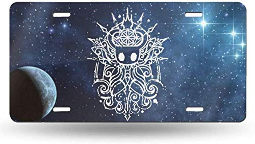 Crysss Hollow_K_Night License Plate Car License Plate Gift Tag Auto Front Tag Metal License Plate Cover Frame for Car 6 inch x12 inch