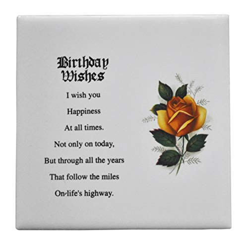 Harvey J Birthday Wishes Decorative Ceramic Tile