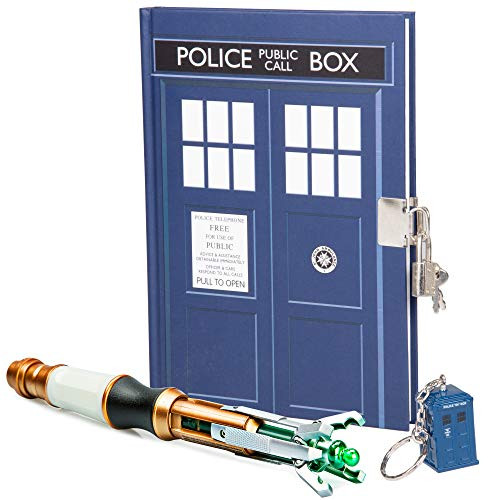 Doctor Who 3 Piece Gift Set - Sonic Screwdriver, TARDIS Key Chain and Journal - For the Ultimate Dr. Who Fan! Doctor Who 3 Piece Gift Set - Sonic Screwdriver, TARDIS Key Chain and Journal - For the Ultimate Dr. Who Fan!