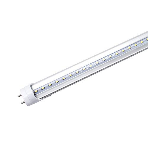 LightingWill LED T8 Light Tube 4FT_ Daylight White 5000K_ Dual_End Powered Ballast Bypass_ 2000Lumen 18W _40W Equivalent Fluorescent Bulb Replacement__ Clear Cover_ AC85_265V Lighting Fixture_ 1 Pack LightingWill LED T8 Light Tube 4FT_ Daylight White 5000K_ Dual_End Powered Ballast Bypass_ 2000Lumen 18W _40W Equivalent Fluorescent Bulb Replacement__ Clear Cover_ AC85_265V Lighting Fixture_ 1 Pack