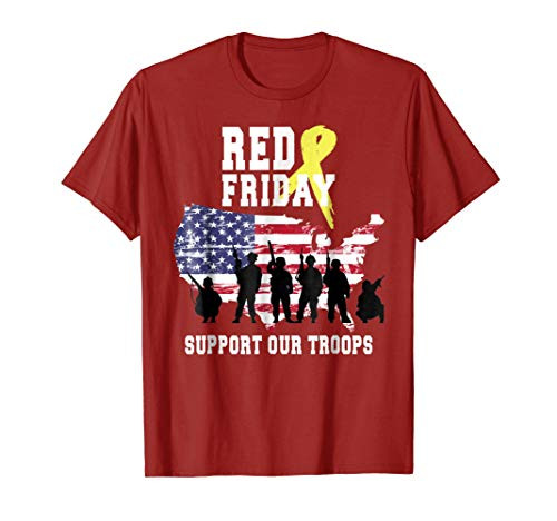 RED Friday T_shirt R.E.D Remember Everyone Deployed Military
