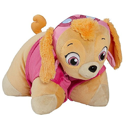 Pillow Pets Nickelodeon Paw Patrol, Skye Helicopter Pilot, 16" Stuffed Animal Plush Toy