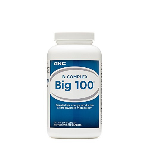 GNC B-Complex Big 100 250 Vegetarian Caplets GNC B-Complex Big 100 250 Vegetarian Caplets