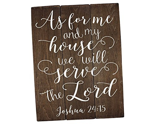As for me and my house sign Scripture Wall Art Verse on Wood Housewarming Gift Joshua 24:15 Bible Verse Art Bible Verse Sign