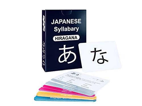 Japanese Syllabary Hiragana Flash Cards for Learning _105 Glossy Laminated Cards_ with Audio Files for Proper Pronunciation Plus Example Words Japanese Syllabary Hiragana Flash Cards for Learning _105 Glossy Laminated Cards_ with Audio Files for Proper Pronunciation Plus Example Words