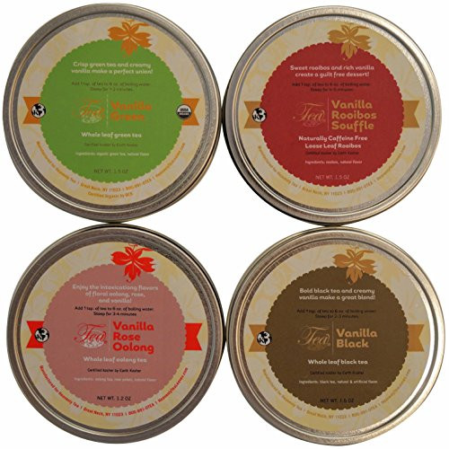 Heavenly Tea Leaves Vanilla Tea Sampler, 4 Count