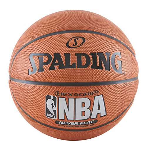 Spalding NeverFlat Soft Grip Indoor/Outdoor Basketball, 29.5-Inch