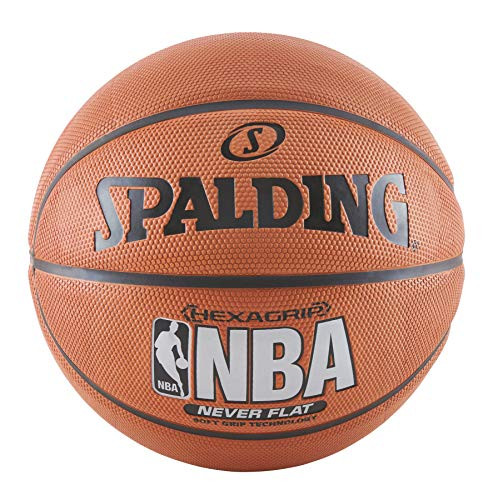 Spalding NeverFlat Soft Grip Indoor/Outdoor Basketball, 29.5-Inch