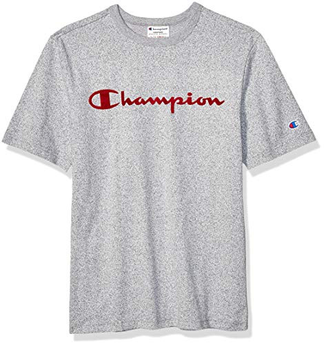 Champion Life Men's Heritage Mock Twist Tee_ Indigo Screen Heather_ Medium