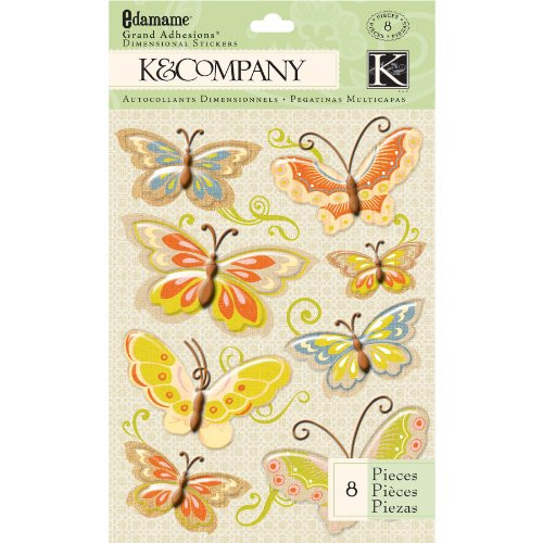 EK Success K and Company Edamame Butterfly Grand Adhesions