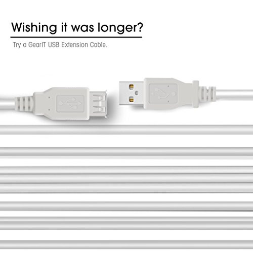 K_TOUCH 6 ft Hi_Speed USB 2.0 Cable Type A Male to Type B Male For Printer   Scanner_Translucent clear