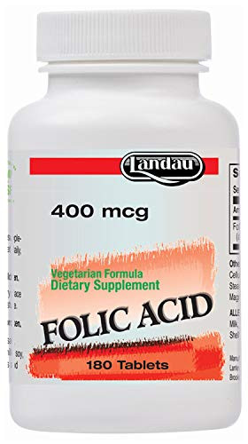 Landau Kosher Folic Acid 400 Mcg. 180 TAB