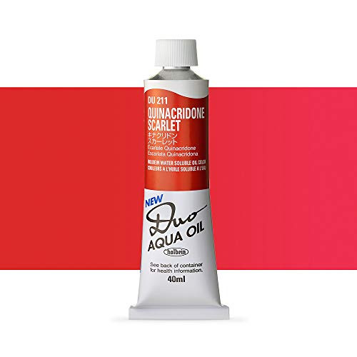 Holbein Duo Aqua Oil Quinacridone Scarlet _C_ 40ml