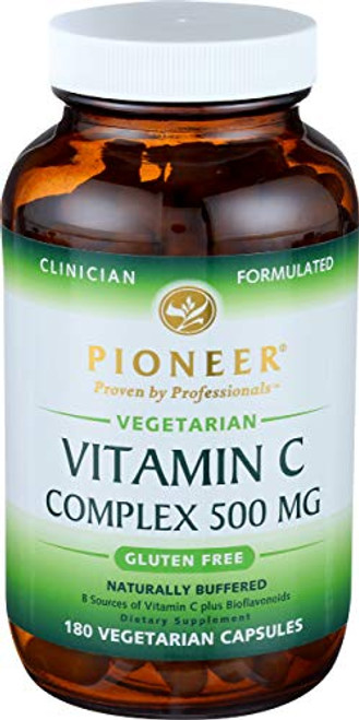 Pioneer Vitamin C Complex_ 500 mg_ 180_Count Bottle Pioneer Vitamin C Complex_ 500 mg_ 180_Count Bottle