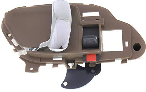 Interior Door Handle compatible with C K FULL SIZE PICKUP 95_02   SUBURBAN 95_99 Front OR Rear LH Inside Biege Housing_Chrome Lever