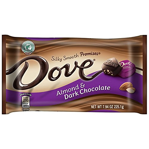 Dove Silky Smooth Promises Almond  and  Dark Chocolate_ 7.94 Oz Bag _Pack of 2_
