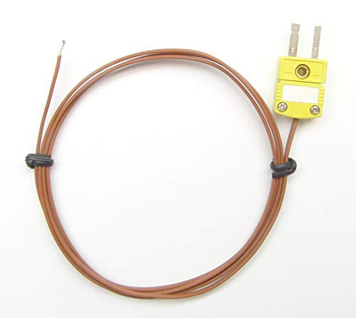 K_Type Thermocouple PK_1 Temperature Sensor Wire Probe with High Temperature Plastic Insulation
