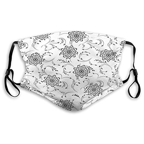 P.Scott Mouth Cover Breathable Reusable Outdoor Abstract Ornate Background Sports Cover