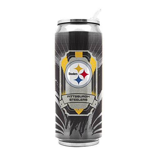 Duck House NFL Pittsburgh Steelers 16oz Double Wall Stainless Steel Thermocan Duck House NFL Pittsburgh Steelers 16oz Double Wall Stainless Steel Thermocan