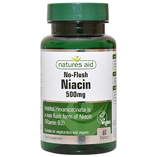 No Flush Niacin _B3_ 500mg 60 Tablets