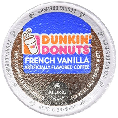 Dunkin Donuts French Vanilla Flavored Coffee K_Cups For Keurig K Cup Brewers _24 Count_