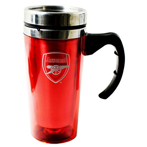 Arsenal FC Official Aluminum Soccer Travel Mug _One Size_ _Red_