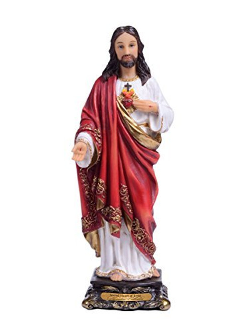 Sacred Heart of Jesus Statue Figurine In Gift Box (8 Inch Medium) Sacred Heart of Jesus Statue Figurine In Gift Box (8 Inch Medium)