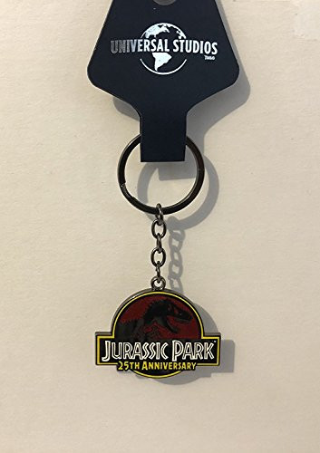 Universal Studios Exclusive Jurassic Park 25th Anniversary Metal Keychain