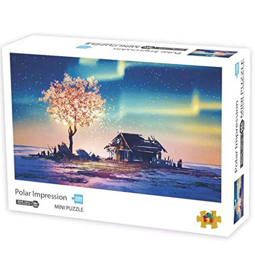 1000 Pieces Jigsaw Puzzle Floor Aurora Puzzle Intellectual Game Learning Education Decompression Toys for Adults Kids _K_