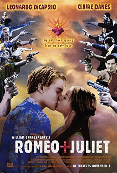 Romeo and Juliet Movie POSTER 27 x 40 Leonardo DiCaprio_ Claire Danes_ C_ MADE IN THE U.S.A. Romeo and Juliet Movie POSTER 27 x 40 Leonardo DiCaprio_ Claire Danes_ C_ MADE IN THE U.S.A.