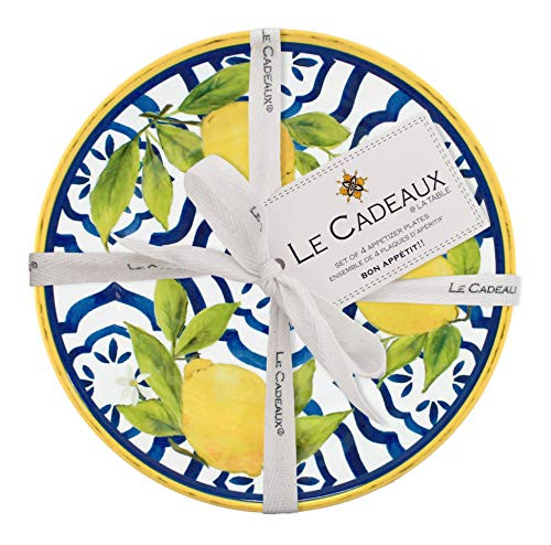 Le Cadeaux Palermo Melamine Appetizer Plates, (Set of 4) Le Cadeaux Palermo Melamine Appetizer Plates, (Set of 4)