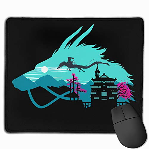 JAPYZEY Spirited Away 2 Gaming Work Mouse Pad with Stitched Edges for Non_Slip Gaming Thick Rubber Mouse Mat 10 inch X12 inch