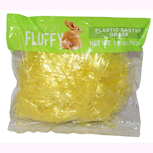 Harvey J Yellow Plastic Easter Grass