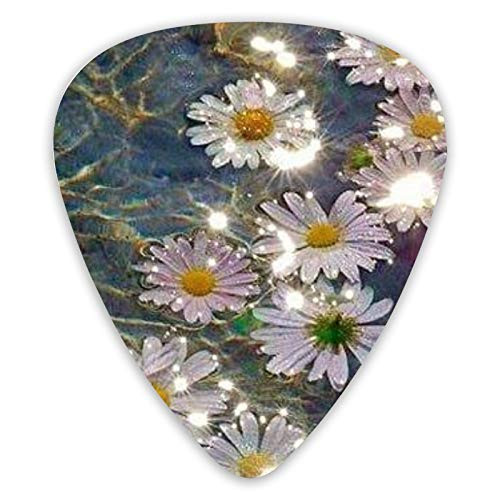 Small Daisies Patterned Guitar Picks _12_Pack_ Assorted For Acoustic Electric Guitars Three Different Unique Sound Qualities Provide You With A Different Experience