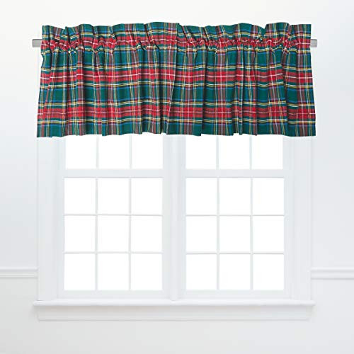 C and F Home Weston Plaid Valance Valance Green