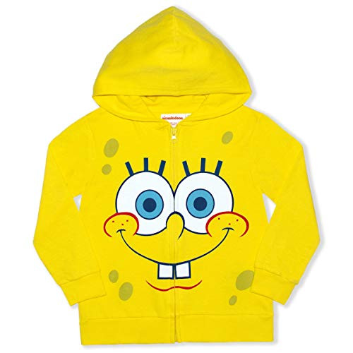 Nickelodeon Boy's Spongebob Squarepants Character Hoodie Jacket_ Yellow_ Size 7