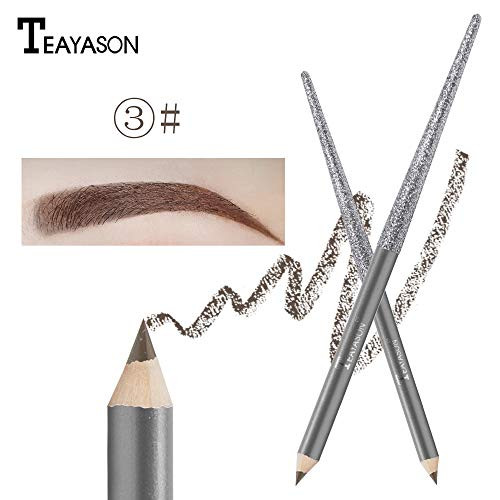 Blend Eyeliner Pencil Waterproof for Girls_ YOYORI Drawing Eyebrow Pen Waterproof Eyebrow Pencil Liner Eye Brow Powder Pen Beauty Makeup Cosmetic Tool _C_
